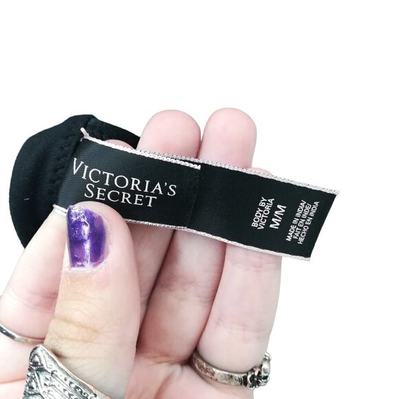 Victorias Secret Very Sexy Plunge Bra Blue Black Lace Size 32C Padded Underwire - Picture 8 of 10